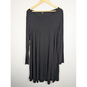 Karen Kane Dress Womens Extra Large Black Long Sleeve Stretch Swing Minimalist